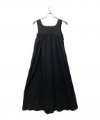 UN3D.アンスリード）の古着「ボリュームギャザーオールインワン」｜ブラック