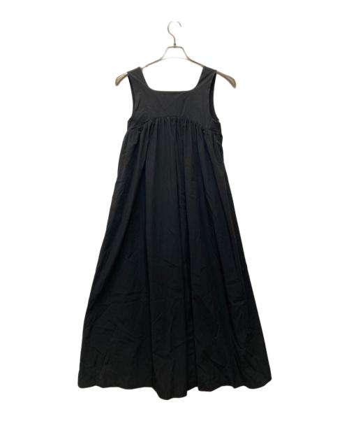 UN3D.（アンスリード）UN3D. (アンスリード) ボリュームギャザーオールインワン ブラック サイズ:36の古着・服飾アイテム