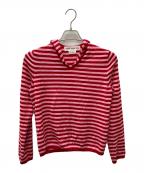 COMME des GARCONS GIRLコムデギャルソンガール）の古着「ストライプ セーター」｜レッド×ピンク