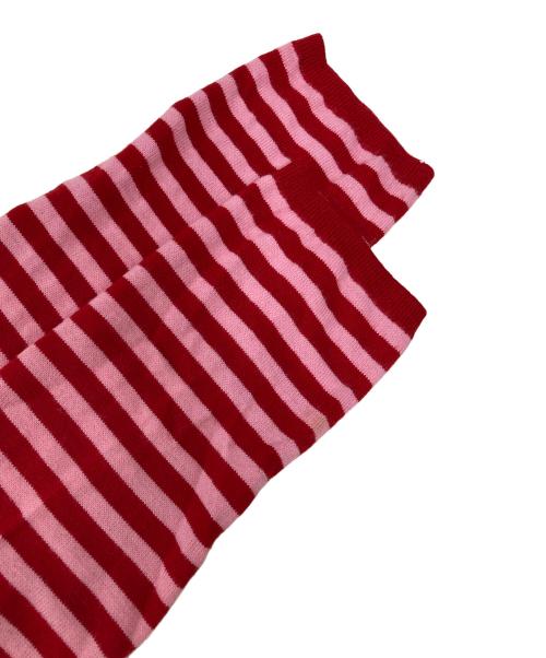 COMME des GARCONS GIRL（コムデギャルソンガール）COMME des GARCONS GIRL (コムデギャルソンガール) ストライプ セーター レッド×ピンク サイズ:Sの古着・服飾アイテム
