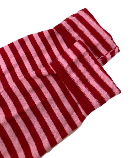 COMME des GARCONS GIRL（コムデギャルソンガール）COMME des GARCONS GIRL (コムデギャルソンガール) ストライプ セーター レッド×ピンク サイズ:Sの古着・服飾アイテム
