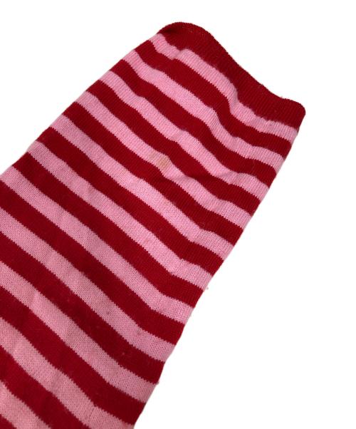 COMME des GARCONS GIRL（コムデギャルソンガール）COMME des GARCONS GIRL (コムデギャルソンガール) ストライプ セーター レッド×ピンク サイズ:Sの古着・服飾アイテム