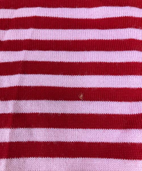 COMME des GARCONS GIRL（コムデギャルソンガール）COMME des GARCONS GIRL (コムデギャルソンガール) ストライプ セーター レッド×ピンク サイズ:Sの古着・服飾アイテム