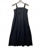 Y'sワイズ）の古着「コットンシルクキャミワンピース」｜ブラック
