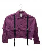 SHAREEFシャリーフ）の古着「SHORT SHIRTS BLOUSON」｜パープル