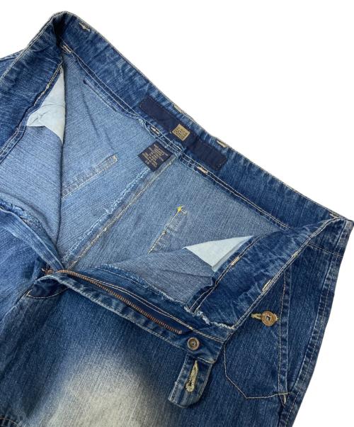 MARITHE+FRANCOIS GIRBAUD（マリテフランソワジルボー）MARITHE+FRANCOIS GIRBAUD (マリテフランソワジルボー) デニムシャトルパンツ インディゴ サイズ:38の古着・服飾アイテム