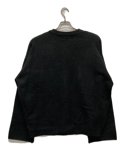 Sea Room lynn（シールームリン）Sea Room Lynn (シールームリン) ウールmixフロントポケットカーディガン ブラック サイズ:FREEの古着・服飾アイテム