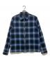 stussy（ステューシー）の古着「Shadow Plaid Zip Shirt」｜ブルー