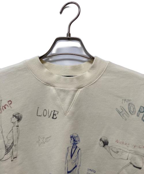 MAISON SPECIAL（メゾンスペシャル）MAISON SPECIAL (メゾンスペシャル) Vintage Style Drawing Sweatshirt ベージュ サイズ:FREEの古着・服飾アイテム