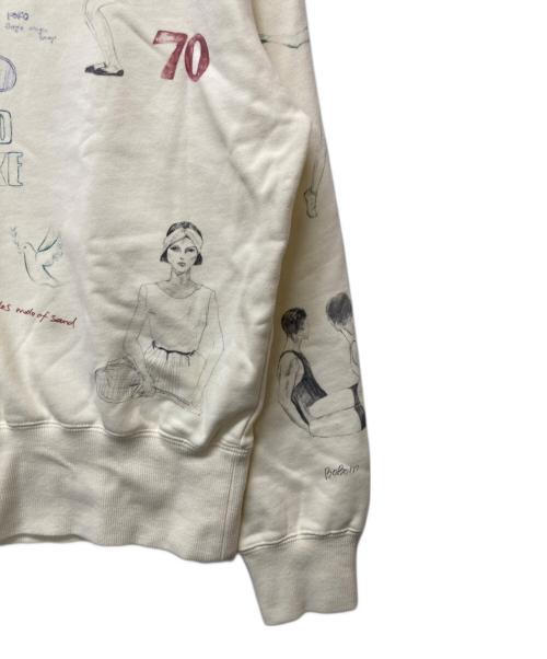 MAISON SPECIAL（メゾンスペシャル）MAISON SPECIAL (メゾンスペシャル) Vintage Style Drawing Sweatshirt ベージュ サイズ:FREEの古着・服飾アイテム