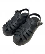 MIU MIUミュウミュウ）の古着「EVA ロゴ フィッシャーマンサンダル」｜ブラック