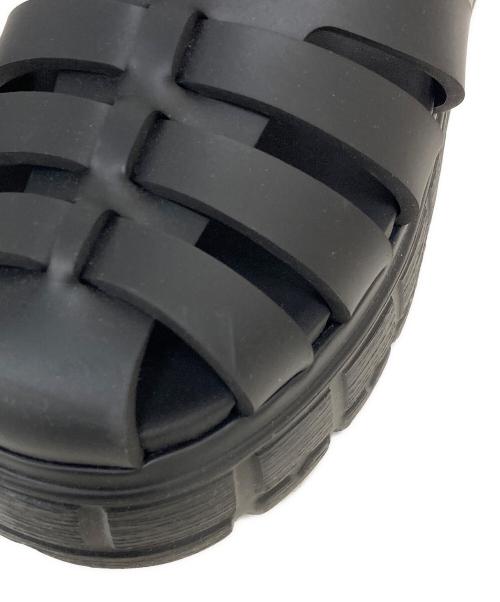 MIU MIU（ミュウミュウ）MIU MIU (ミュウミュウ) EVA ロゴ フィッシャーマンサンダル ブラック サイズ:36の古着・服飾アイテム