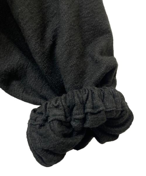 nest Robe（ネストローブ）nest Robe (ネストローブ) リネンインレーギャザースリーブカーディ ブラック サイズ:FREEの古着・服飾アイテム