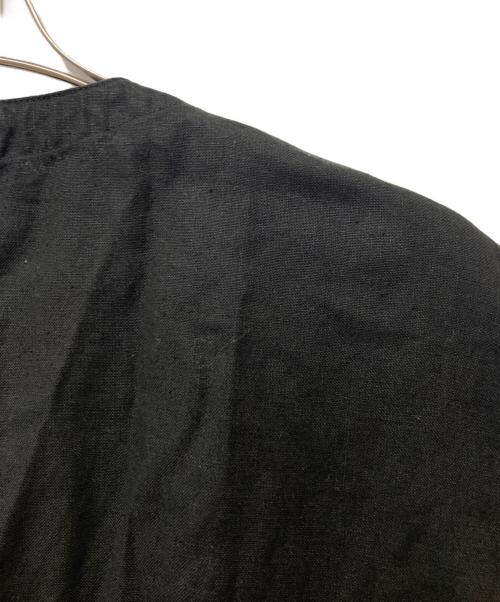 nest Robe（ネストローブ）nest Robe (ネストローブ) ノーカラービッグシルエットベスト ブラック サイズ:Fの古着・服飾アイテム