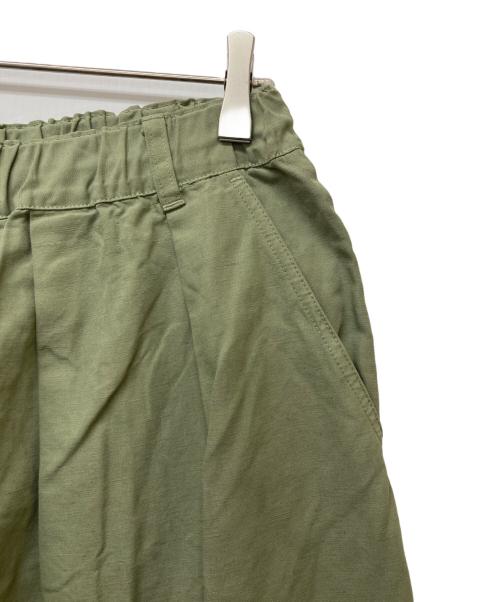 nest Robe（ネストローブ）nest Robe (ネストローブ) コットンリネン石目コクーンカーゴパンツ オリーブ サイズ:Fの古着・服飾アイテム