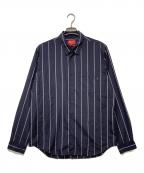 SUPREMEシュプリーム）の古着「19AW Stripe Shirt」｜ネイビー