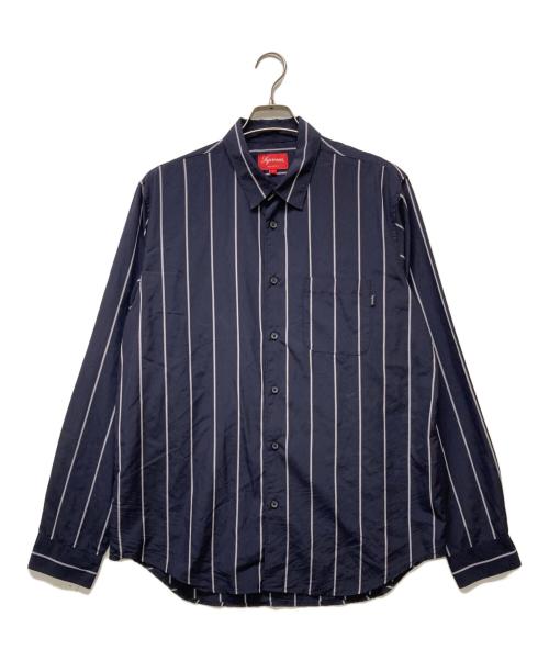 SUPREME（シュプリーム）Supreme (シュプリーム) 19AW Stripe Shirt ネイビー サイズ:Lの古着・服飾アイテム