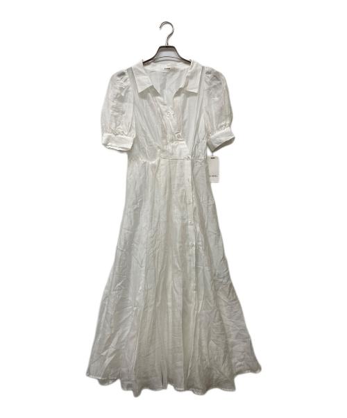 Snidel（スナイデル）Snidel (スナイデル) カシュクールシャツワンピース ホワイト サイズ:Sの古着・服飾アイテム