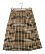 Burberry'sバーバリー）の古着「ノバチェック柄スカート」｜ベージュ
