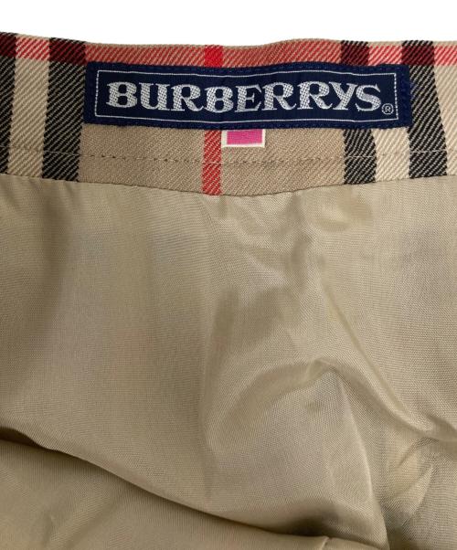 Burberry's（バーバリー）Burberry's (バーバリーズ) ノバチェック柄スカート ベージュ サイズ:11の古着・服飾アイテム