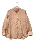 STUNNING LUREスタニングルアー）の古着「クリアスタンドネックシャツ」｜ベージュ