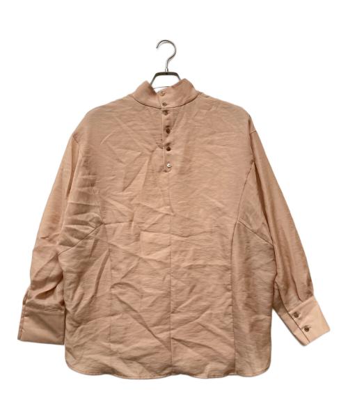 STUNNING LURE（スタニングルアー）STUNNING LURE (スタニングルアー) クリアスタンドネックシャツ ベージュ サイズ:Mの古着・服飾アイテム