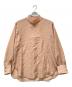 STUNNING LURE（スタニングルアー）の古着「クリアスタンドネックシャツ」｜ベージュ