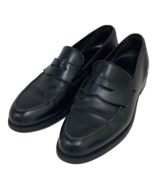 Crockett & Jones（クロケット＆ジョーンズ）Crockett & Jones (クロケット＆ジョーンズ) heliopole homme 別注コインローファー ブラック サイズ:7　1/2の古着・服飾アイテム