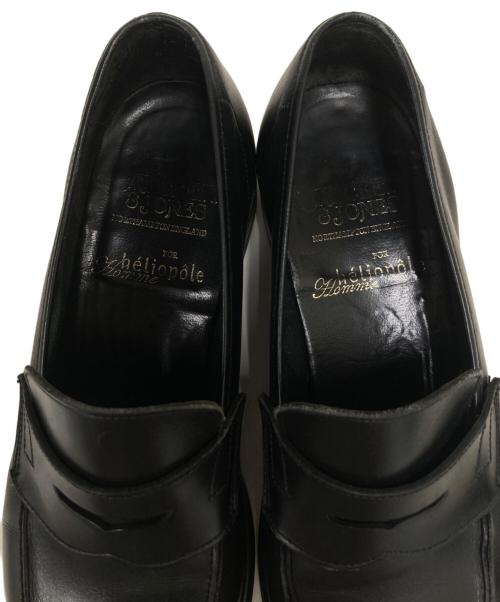 Crockett & Jones（クロケット＆ジョーンズ）Crockett & Jones (クロケット＆ジョーンズ) heliopole homme 別注コインローファー ブラック サイズ:7　1/2の古着・服飾アイテム