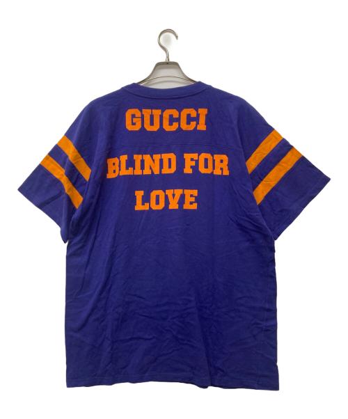GUCCI（グッチ）GUCCI (グッチ) Eschatology and Blind for Love 1921 Print Tee パープル サイズ:Lの古着・服飾アイテム