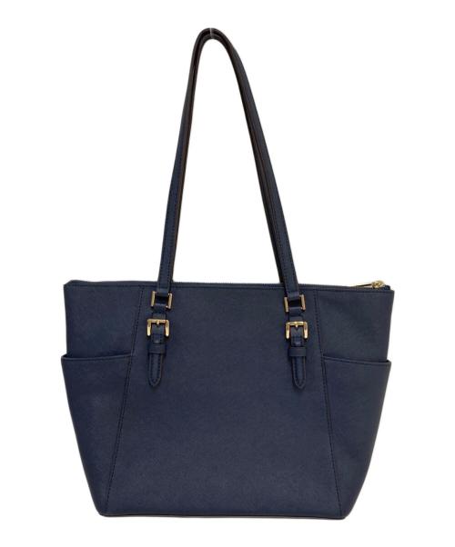 MICHAEL KORS（マイケル・コース）MICHAEL KORS (マイケルコース) CHARLOTTE LG TZ TOTE ネイビーの古着・服飾アイテム