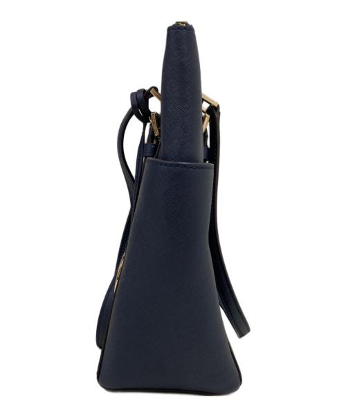 MICHAEL KORS（マイケル・コース）MICHAEL KORS (マイケルコース) CHARLOTTE LG TZ TOTE ネイビーの古着・服飾アイテム