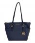 MICHAEL KORS（マイケルコース）の古着「CHARLOTTE LG TZ TOTE」｜ネイビー