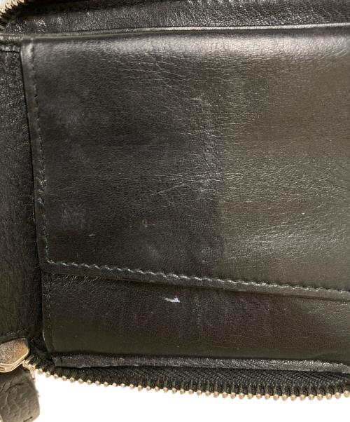JIMMY CHOO（ジミーチュウ）JIMMY CHOO (ジミーチュウ) スターラウンドジップ2つ折り財布 ブラックの古着・服飾アイテム