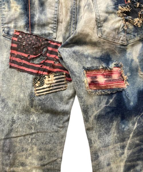 L.G.B（ルグランブルー）L.G.B (ルグランブルー) ダメージデニムパンツ インディゴ サイズ:33の古着・服飾アイテム