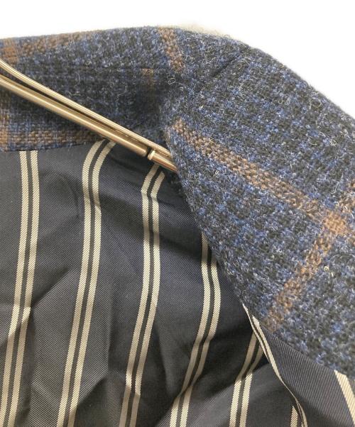 Vivienne Westwood（ヴィヴィアンウエストウッド）Vivienne Westwood (ヴィヴィアンウエストウッド) チェック柄ウールジャケット ネイビー サイズ:50の古着・服飾アイテム
