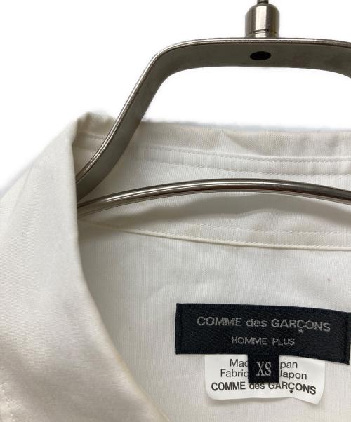 COMME des GARCONS HOMME PLUS（コムデギャルソンオムプリュス）COMME des GARCONS HOMME PLUS (コムデギャルソンオムプリュス) スパンコールシャツ ホワイト サイズ:XSの古着・服飾アイテム