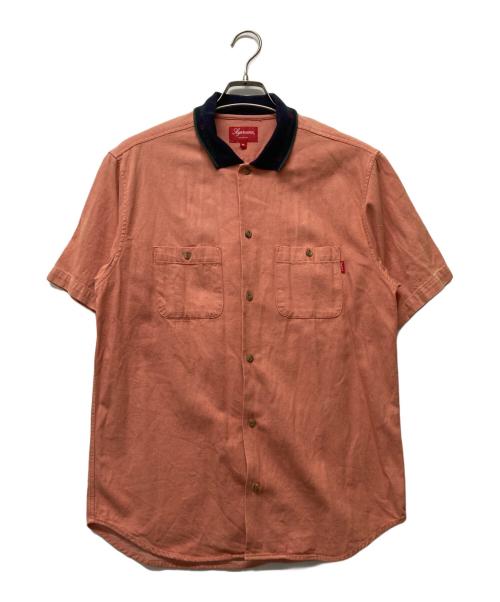SUPREME（シュプリーム）Supreme (シュプリーム) 17ss Rib Collar S/S Denim Shirt オレンジ サイズ:Mの古着・服飾アイテム