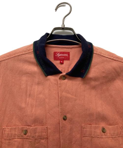 SUPREME（シュプリーム）Supreme (シュプリーム) 17ss Rib Collar S/S Denim Shirt オレンジ サイズ:Mの古着・服飾アイテム