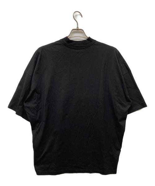 JIL SANDER（ジルサンダー）JIL SANDER (ジルサンダー) コットン モックネックTシャツ ブラック サイズ:XSの古着・服飾アイテム