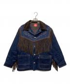 KENZO×LEVI’Sケンゾー×リーヴァイス）の古着「FRINGE JACKET」｜インディゴ
