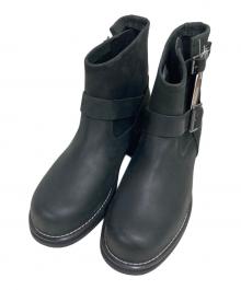 SIERRA DESIGNS（シエラデザインズ）の古着「レザーエンジニアブーツ」｜ブラック