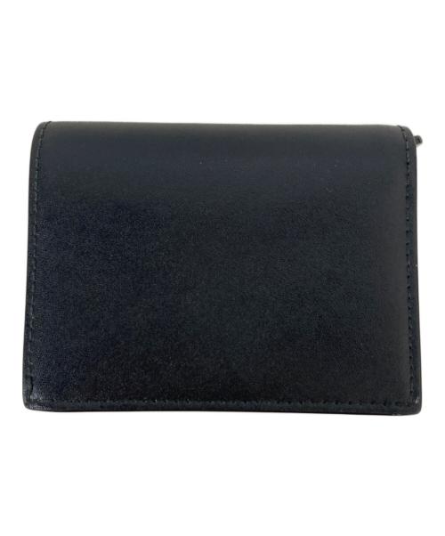 Ferragamo（フェラガモ）Ferragamo (フェラガモ) リボン2つ折り財布 ブラック×ピンクの古着・服飾アイテム