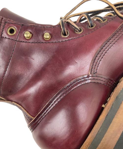 WHITE'S BOOTS（ホワイツブーツ）WHITE'S BOOTS (ホワイツブーツ) スモークジャンパーレースアップブーツ バーガンディー サイズ:6.5Eの古着・服飾アイテム