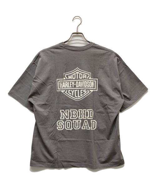 HARLEY-DAVIDSON（ハーレーダビッドソン）HARLEY-DAVIDSON (ハーレーダビッドソン) NEIGHBORHOOD (ネイバーフッド) コラボプリントTシャツ グレー サイズ:Lの古着・服飾アイテム
