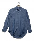 BROOKS BROTHERSブルックスブラザーズ）の古着「コットンオックスフォードインディゴ6つ釦ドレスシャツ」｜ブルー