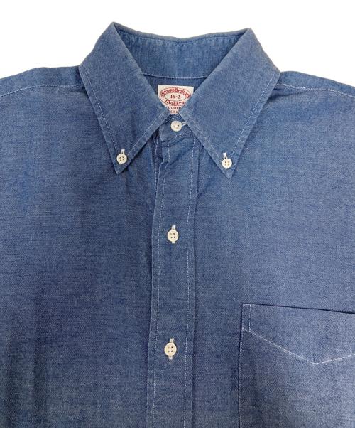 BROOKS BROTHERS（ブルックスブラザーズ）BROOKS BROTHERS (ブルックスブラザーズ) コットンオックスフォードインディゴ6つ釦ドレスシャツ ブルー サイズ:15-2の古着・服飾アイテム