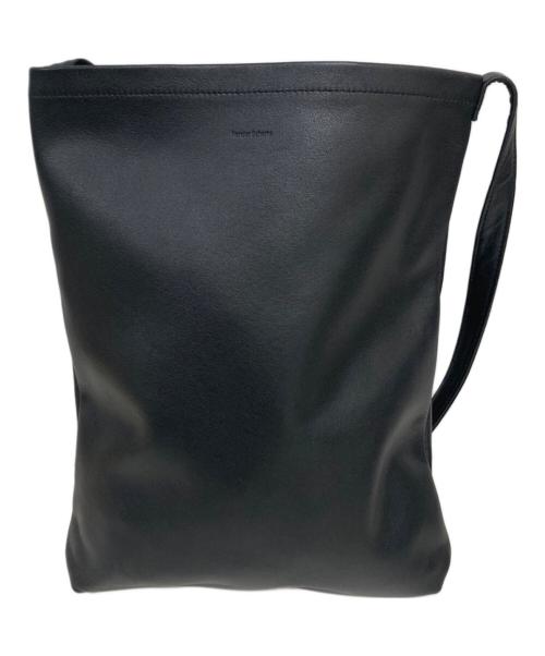 HENDER SCHEME（エンダースキーマ）Hender Scheme (エンダースキーマ) cow shoulder big レザーショルダーバッグ ブラックの古着・服飾アイテム