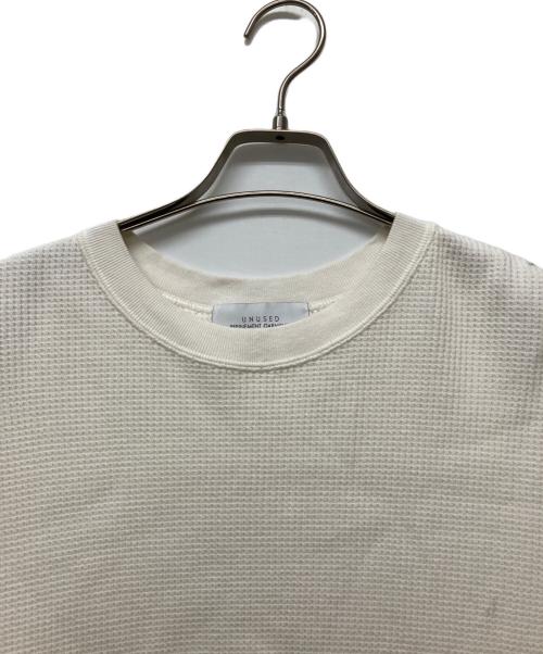 UNUSED（アンユーズド）UNUSED (アンユーズド) Long Sleeve Thermal T-shirt ホワイト サイズ:2の古着・服飾アイテム