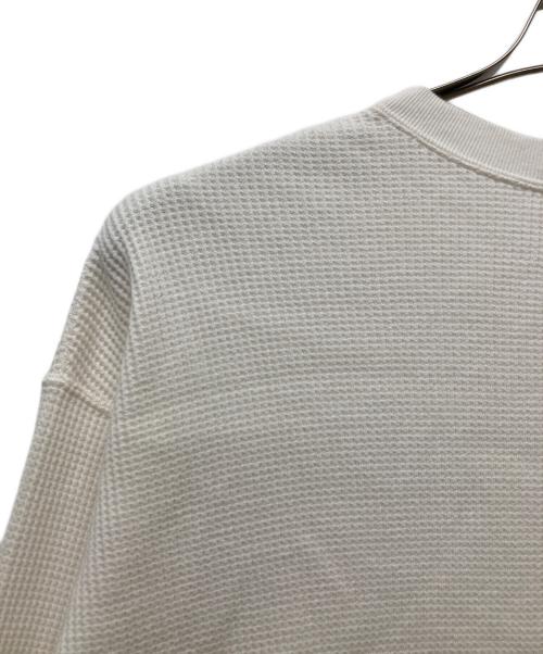 UNUSED（アンユーズド）UNUSED (アンユーズド) Long Sleeve Thermal T-shirt ホワイト サイズ:2の古着・服飾アイテム